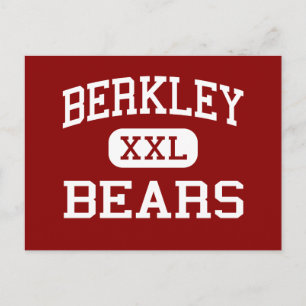 Cartão Postal Berkley - Bears - Segundo grau - Berkley Michigan