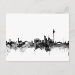 Cartão Postal Berlim Alemanha Skyline