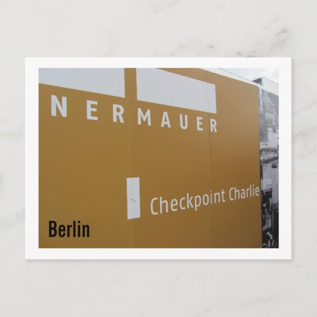 Cartão Postal Berlim Checkpoint Charlie (Frente)
