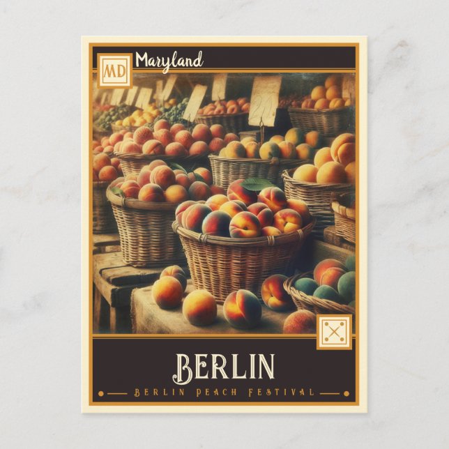 Cartão Postal Berlim, Maryland | Vintage (Frente)