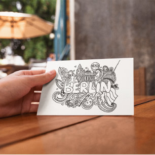 Cartão Postal Berlin Alemanha Landmark Souvenir