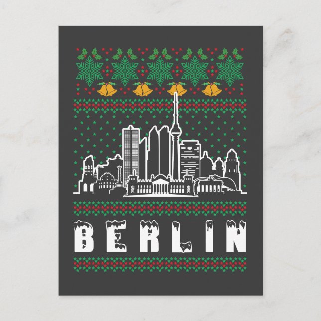 Cartão Postal Berlin Alemanha - Natal Feio (Frente)