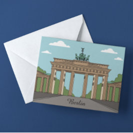 Cartão Postal Berlin Brandenburg Gate – Classic City Landmark