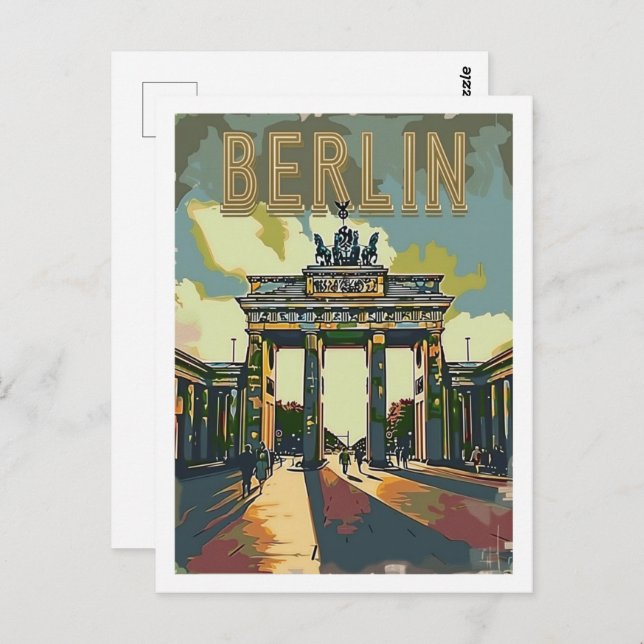 Cartão Postal Berlin Germany Vintage Familiar Viagem (Frente/Verso)