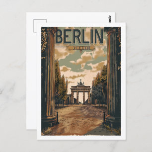 Cartão Postal Berlin Germany Vintage Familiar Viagem