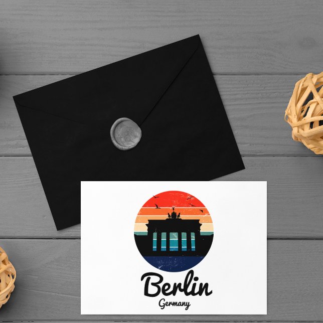 Cartão Postal Berlin Germany Vintage Sunset (Berlin Germany Vintage Sunset Postcard)