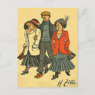 Cartão Postal Berliners - Zille - Vintage Motive