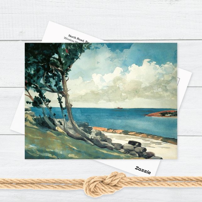 Cartão Postal Bermuda North Road Landscape Winslow Homer (Criador carregado)