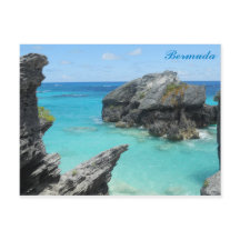 Bermudas Blue Ocean Rocky Beach Viagem Photo