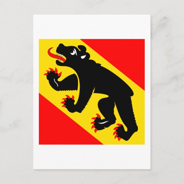 Cartão Postal Bern Flag (Frente)