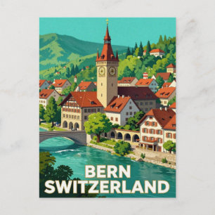 Cartão Postal Bern Suíça Viagem Pontos Turísticos Históricos