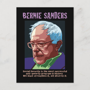 Cartão Postal Bernie Sanders