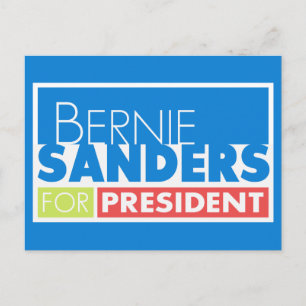 Cartão Postal Bernie Sanders Presidente V4