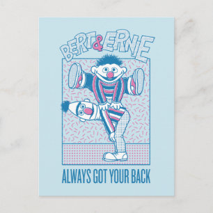 Cartão Postal Bert & Ernie Sempre Recebeu As Costas