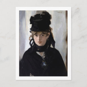 Cartão Postal Berthe Morisot com Buquê de Violetas, Manet