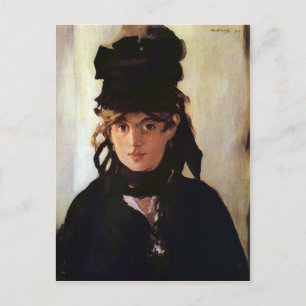 Cartão Postal Berthe Morisot com um Buquê de Violetas, Manet