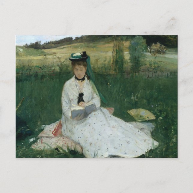 Cartão Postal Berthe Morisot - leitura (Frente)