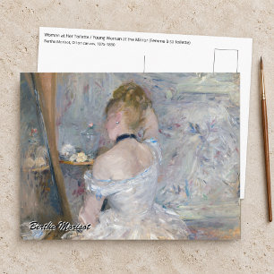 Cartão Postal Berthe Morisot - Mulher em sua Toilette