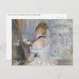 Cartão Postal Berthe Morisot - Mulher na sua Toilette