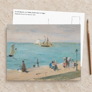 Cartão Postal Berthe Morisot - Na Praia, Les Petites-Dalles