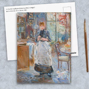 Cartão Postal Berthe Morisot - Na Sala de Jantar