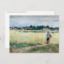 Cartão Postal Berthe Morisot - No campo de rodas em Gennevillier