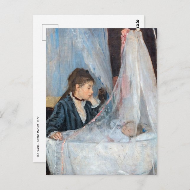 Cartão Postal Berthe Morisot - O Berço (Frente/Verso)