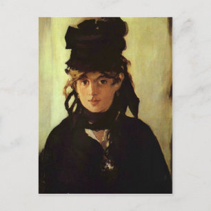 Cartão Postal Berthe Morisot por Edouard Manet