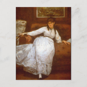 Cartão Postal Berthe Morisot por Edouard Manet