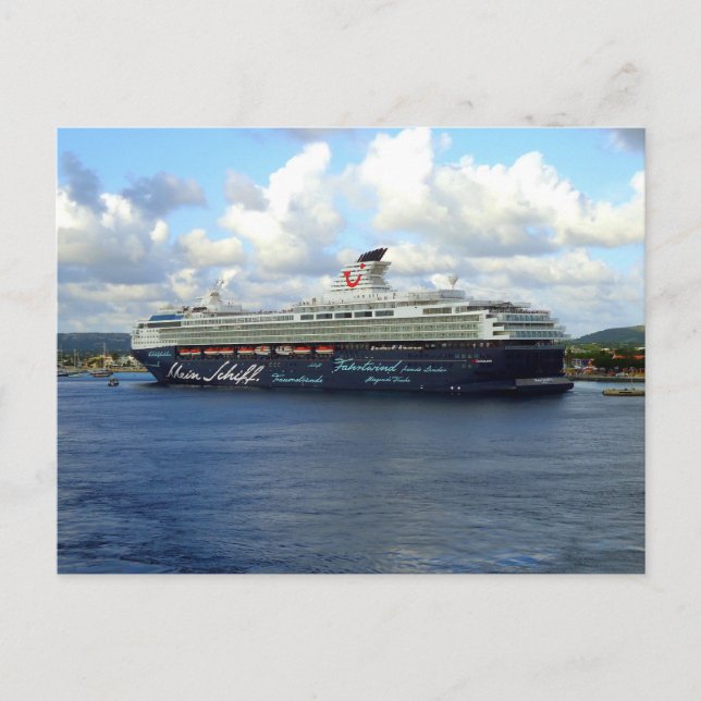 Cartão Postal Berthed em Bonaire (Frente)