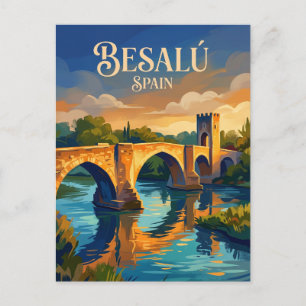 Cartão Postal Besalú Espanha