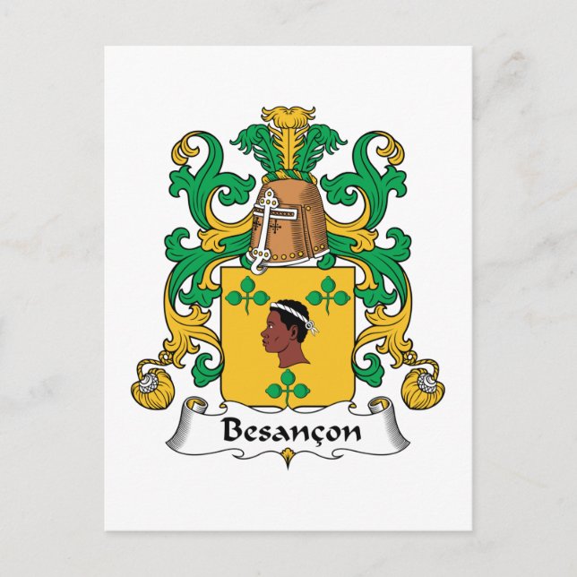 Cartão Postal Besancon Family Crest (Frente)