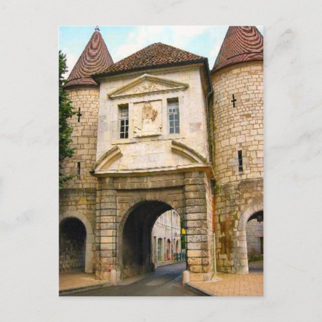 Cartão Postal Besançon ,Old city Gateway (Frente)