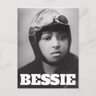 Cartão Postal Bessie Coleman - Pioneiro da Aviação