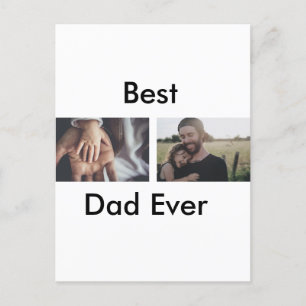 Cartão Postal best dad ever happy father's day add your photo 