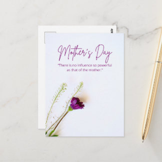 Cartão Postal Best Mom Ever Floral Mother’s Day Card