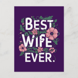 Cartão Postal Best Wife ever