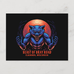 Cartão Postal Besta da Criptida Rodoviária Bray