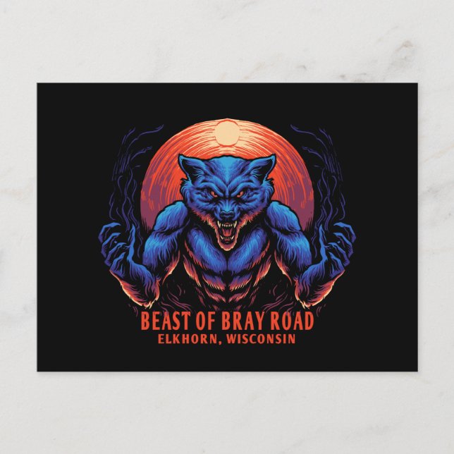 Cartão Postal Besta da Criptida Rodoviária Bray (Frente)