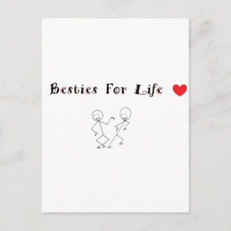 Cartão Postal Besties Para A Vida