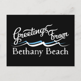 Cartão Postal Bethany Beach Water Waves