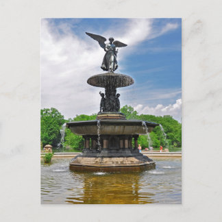 Cartão Postal Bethesda "Angel of the Waters" Central Park, NYC