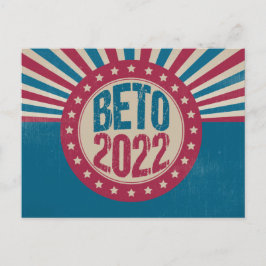 Cartão Postal Beto 2022 Vintage American Flag Governador Electio