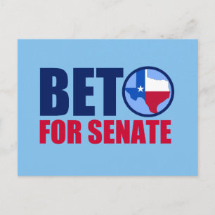 Cartão Postal Beto para o Senado do Texas 2018