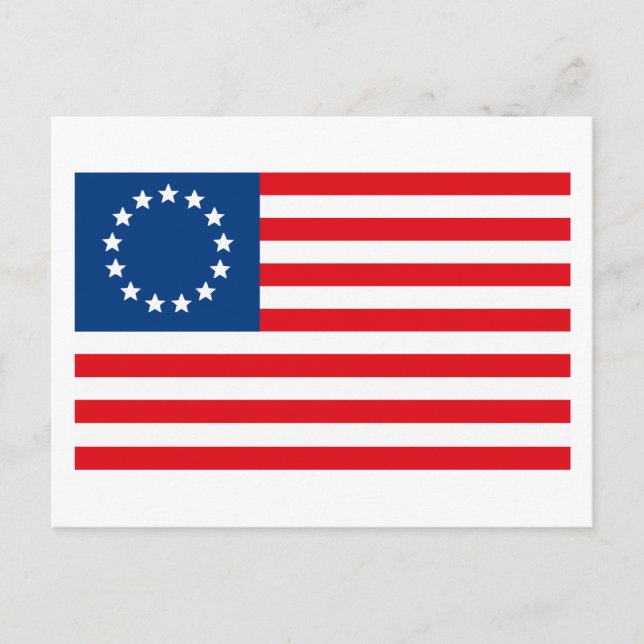 Cartão postal Betsy Ross Flag (Frente)