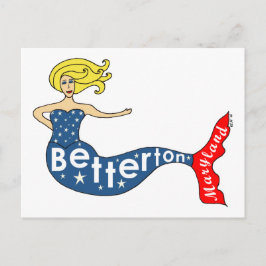 Cartão Postal Betterton, Maryland Mermaid