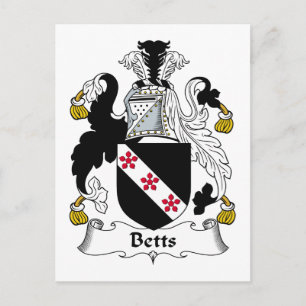 Cartão Postal Betts Family Crest
