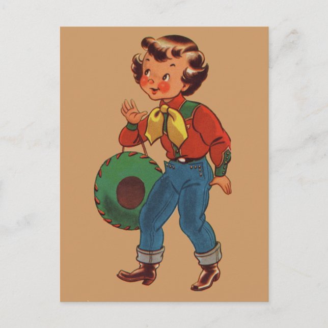 Cartão Postal Betty, a Cowgirl (Frente)