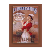 Beurre d'Isigny por Bretel Freres Vintage Ad