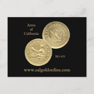 Cartão postal BG-435 "Arms of California"